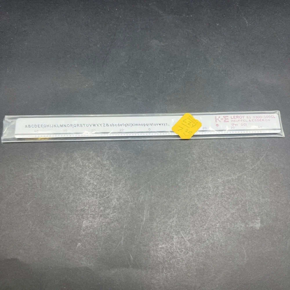 K&E Keuffel & Esser Leroy 61 0300-100CL Lettering‎ Template (Pen 00)